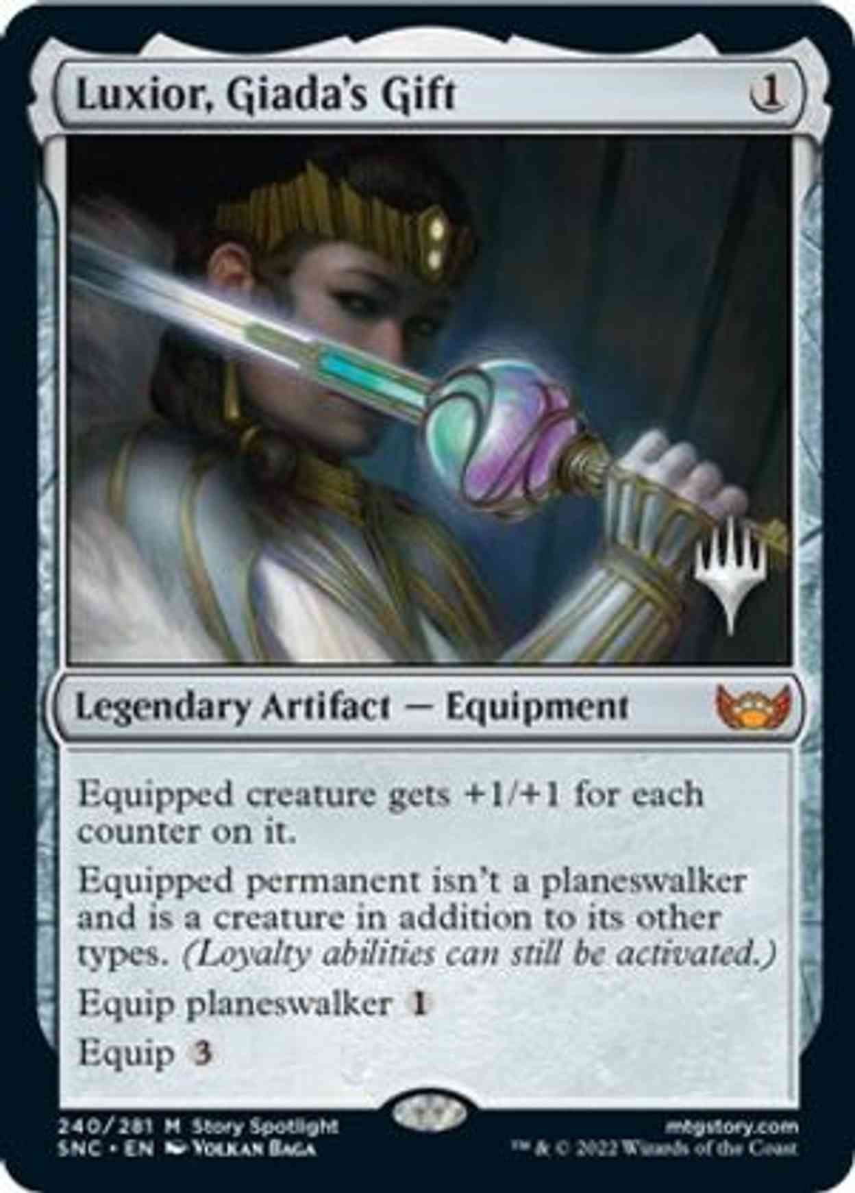 Luxior, Giada's Gift magic card front