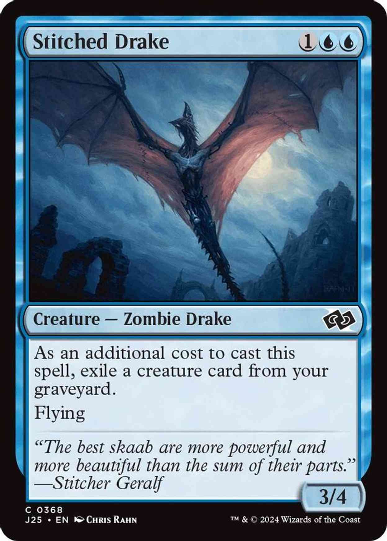 Stitched Drake magic card front
