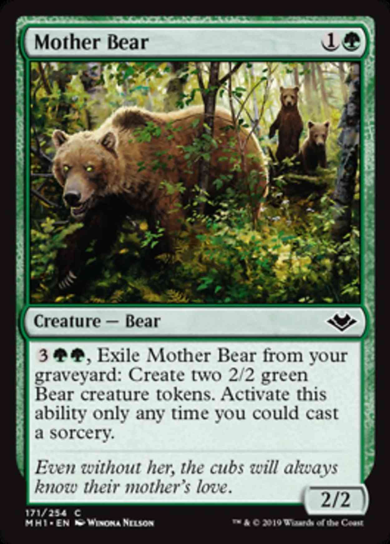Mother Bear magic card front