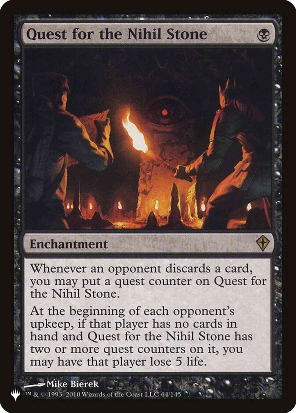 Quest for the Nihil Stone magic card front
