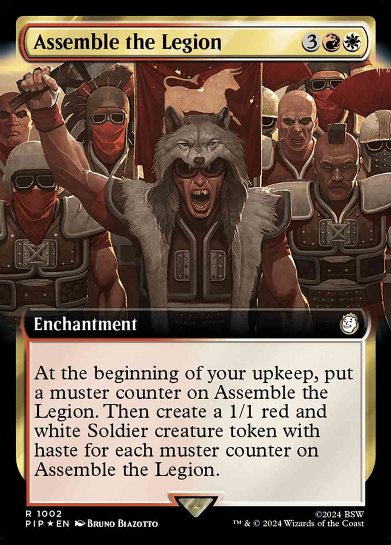 Assemble the Legion (Extended Art) (Surge Foil) magic card front