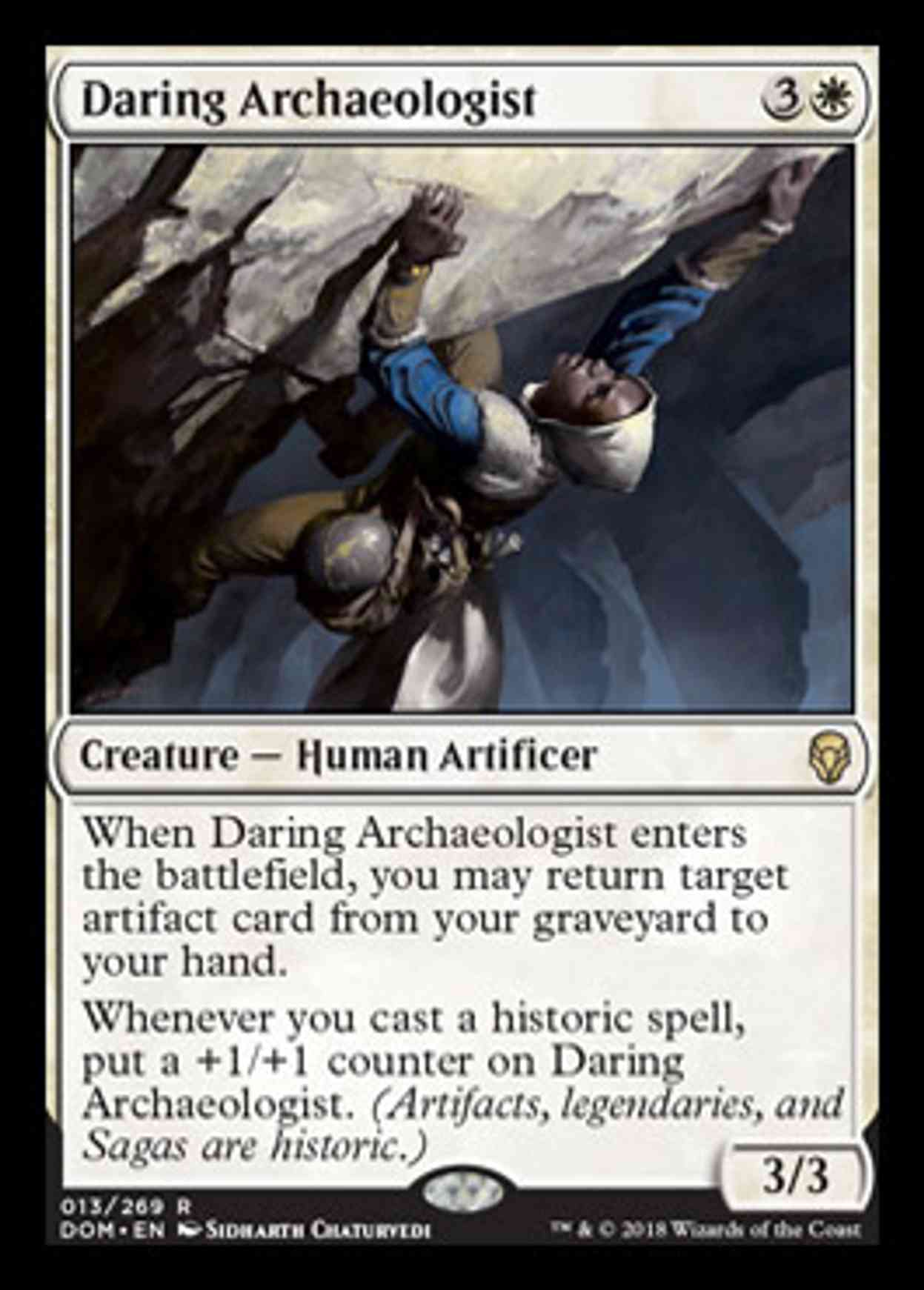 Daring Archaeologist magic card front