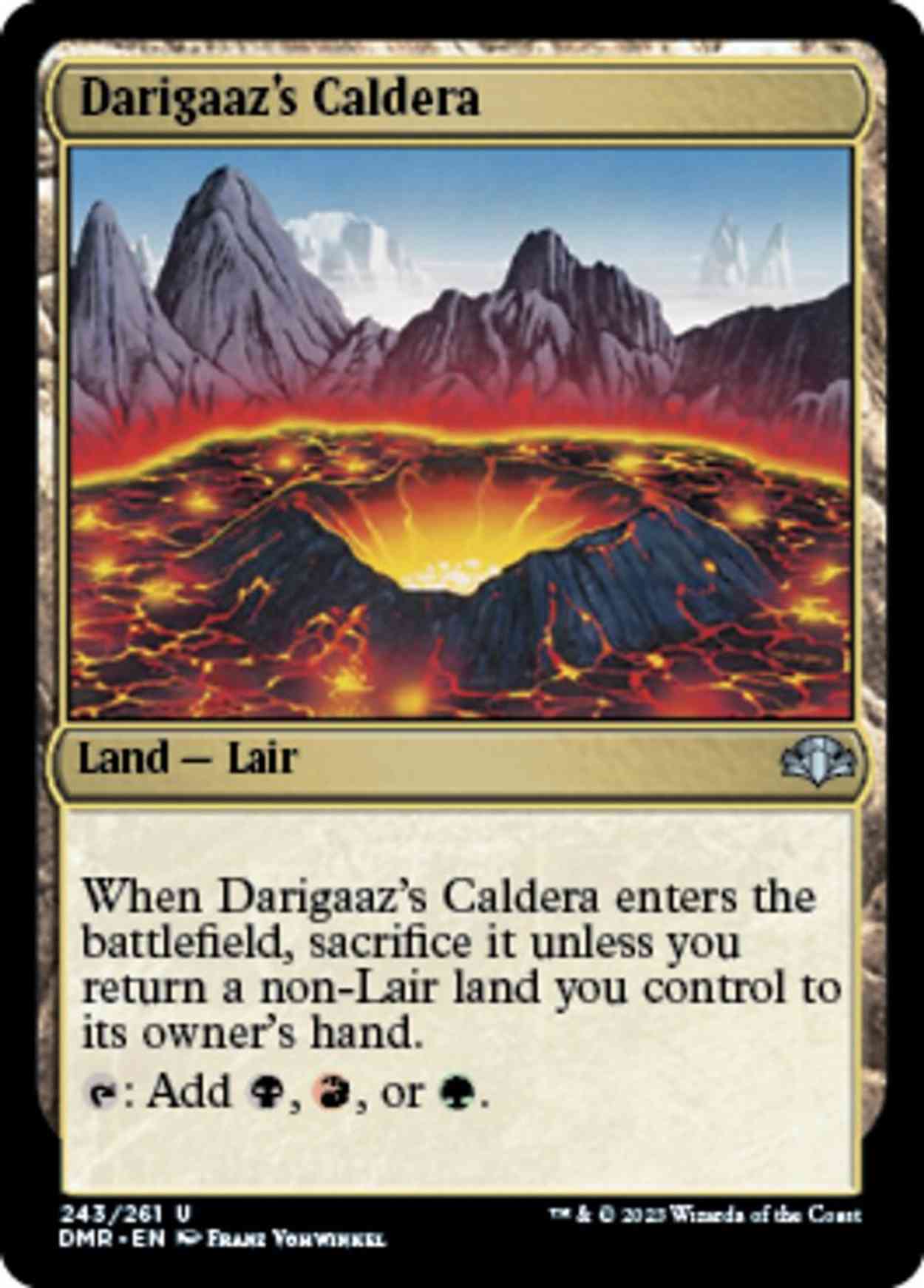 Darigaaz's Caldera magic card front