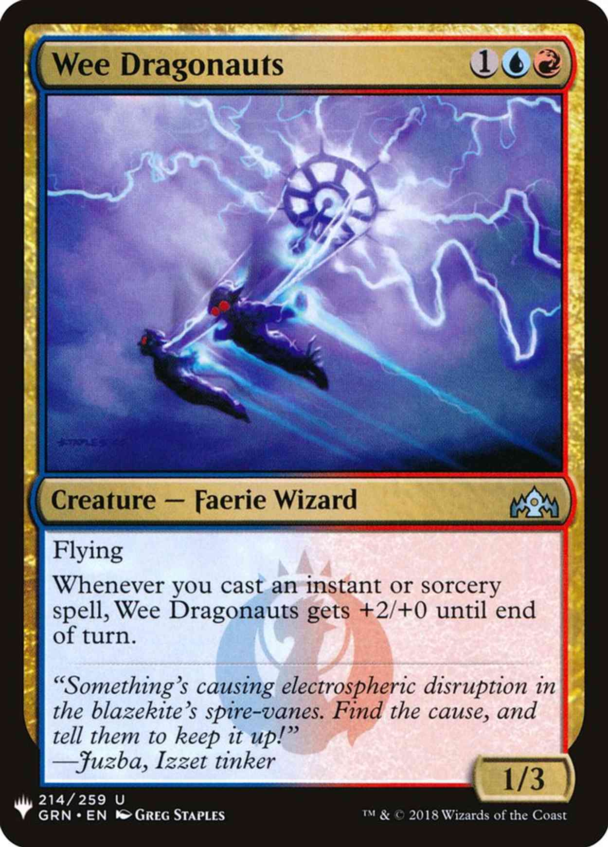 Wee Dragonauts magic card front