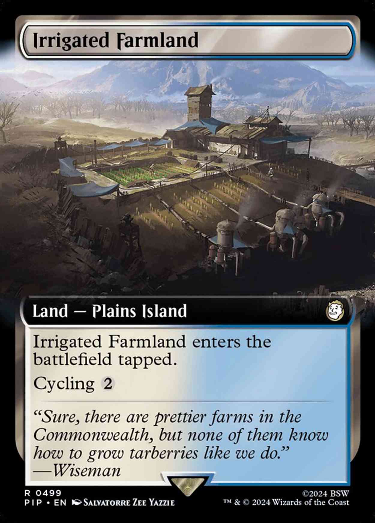 Irrigated Farmland (Extended Art) magic card front