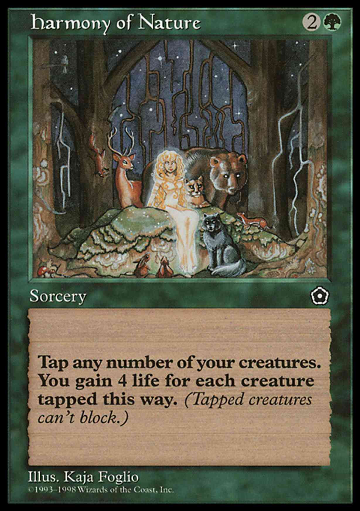 Harmony of Nature magic card front