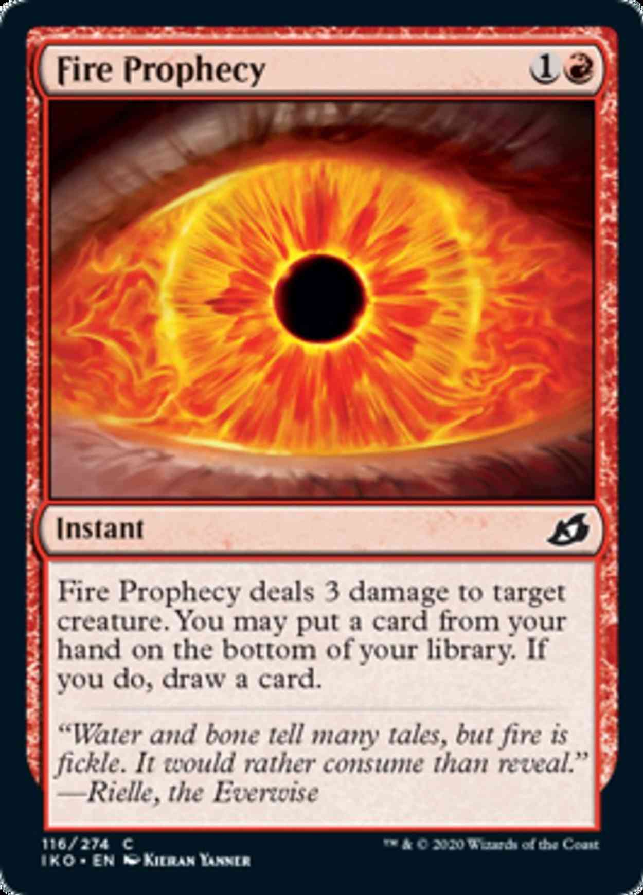 Fire Prophecy magic card front