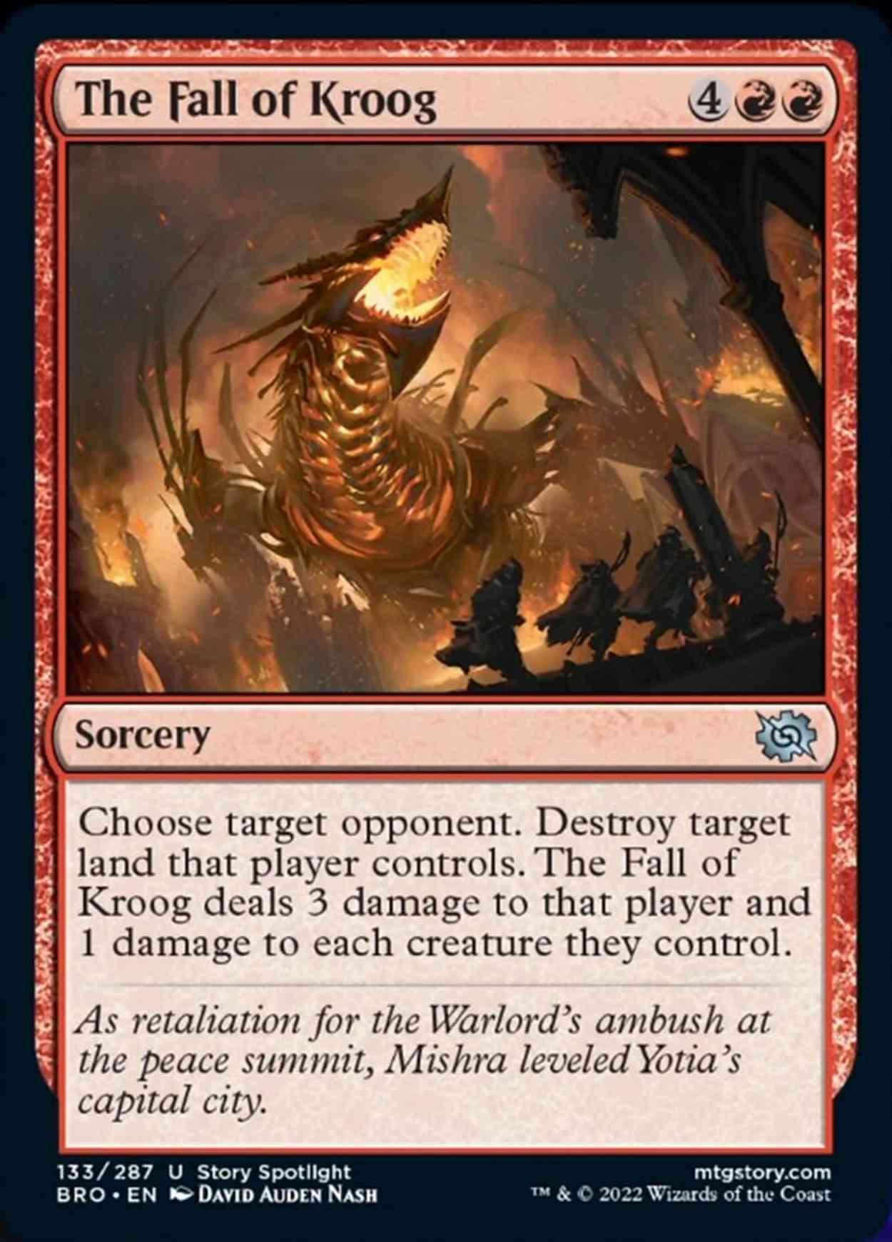 The Fall of Kroog magic card front