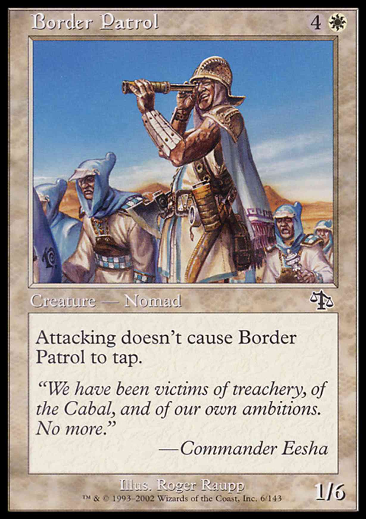 Border Patrol magic card front