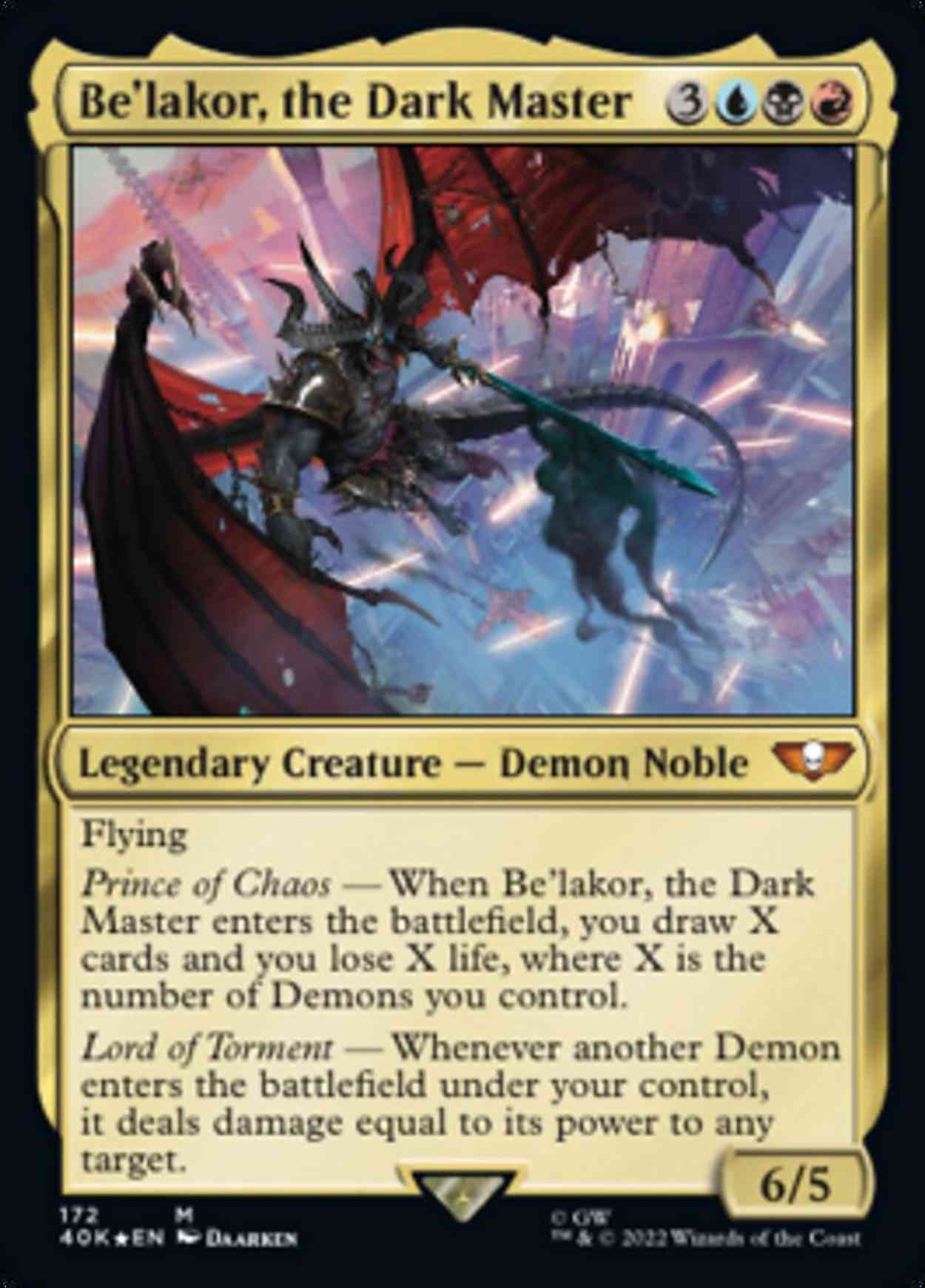 Be'lakor, the Dark Master (Surge Foil) magic card front