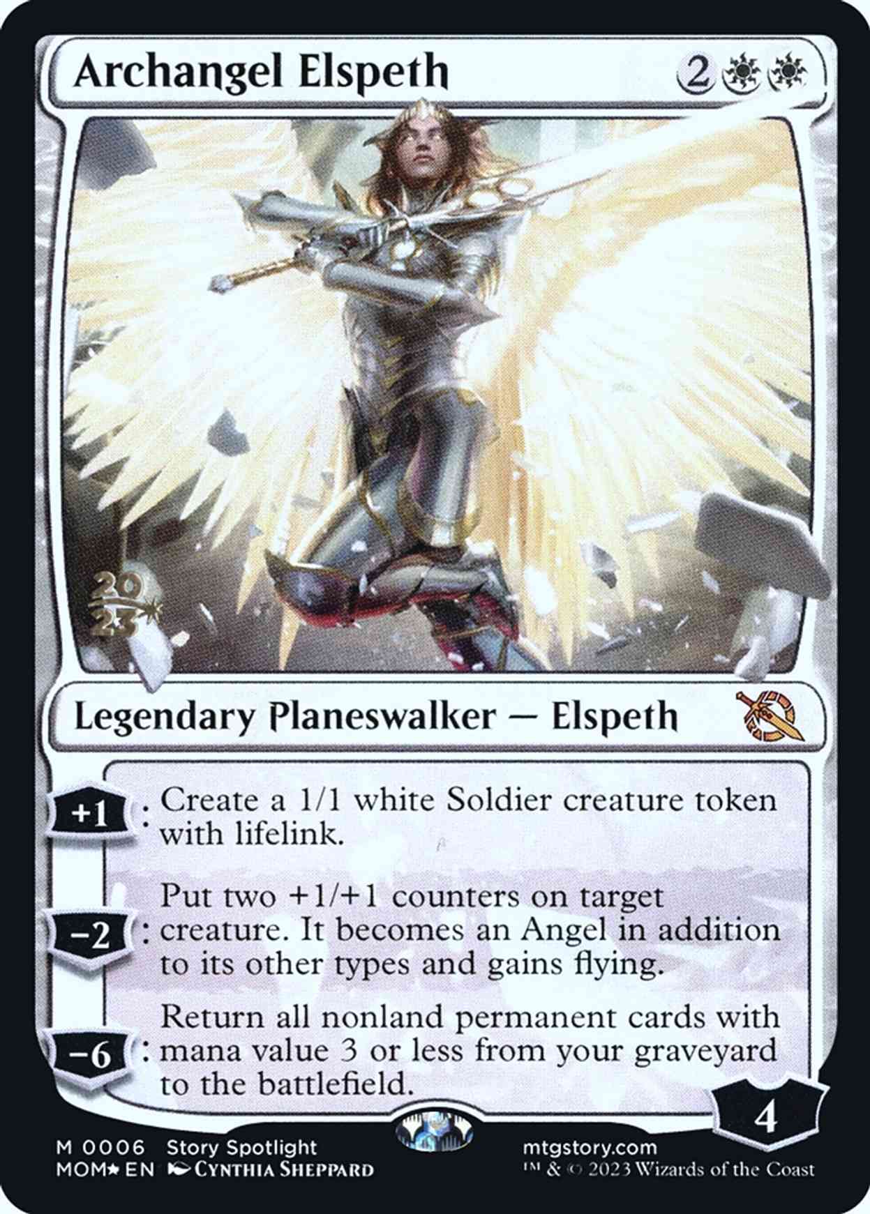 Archangel Elspeth magic card front