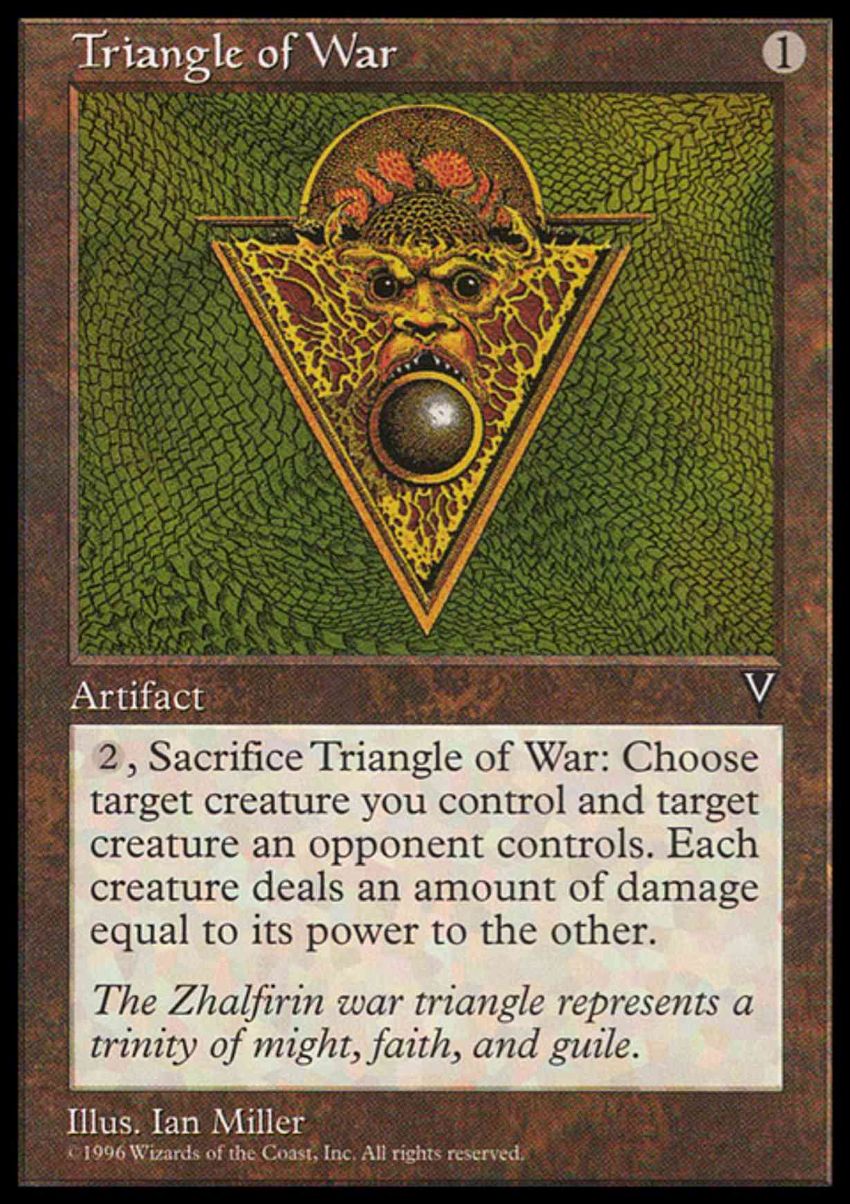 Triangle of War magic card front