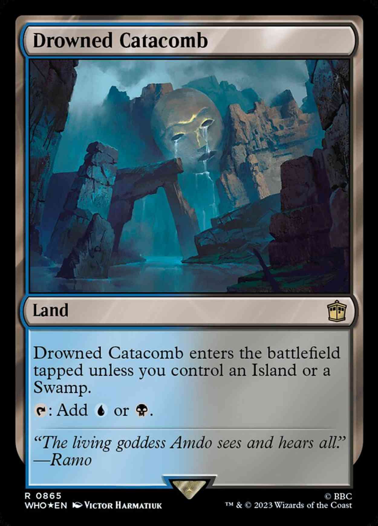 Drowned Catacomb (Surge Foil) magic card front