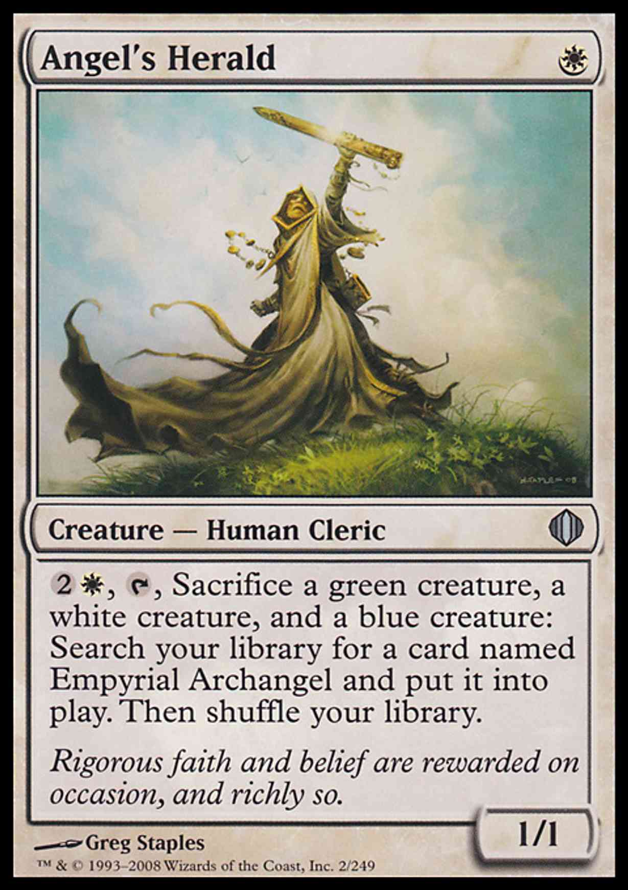 Angel's Herald magic card front