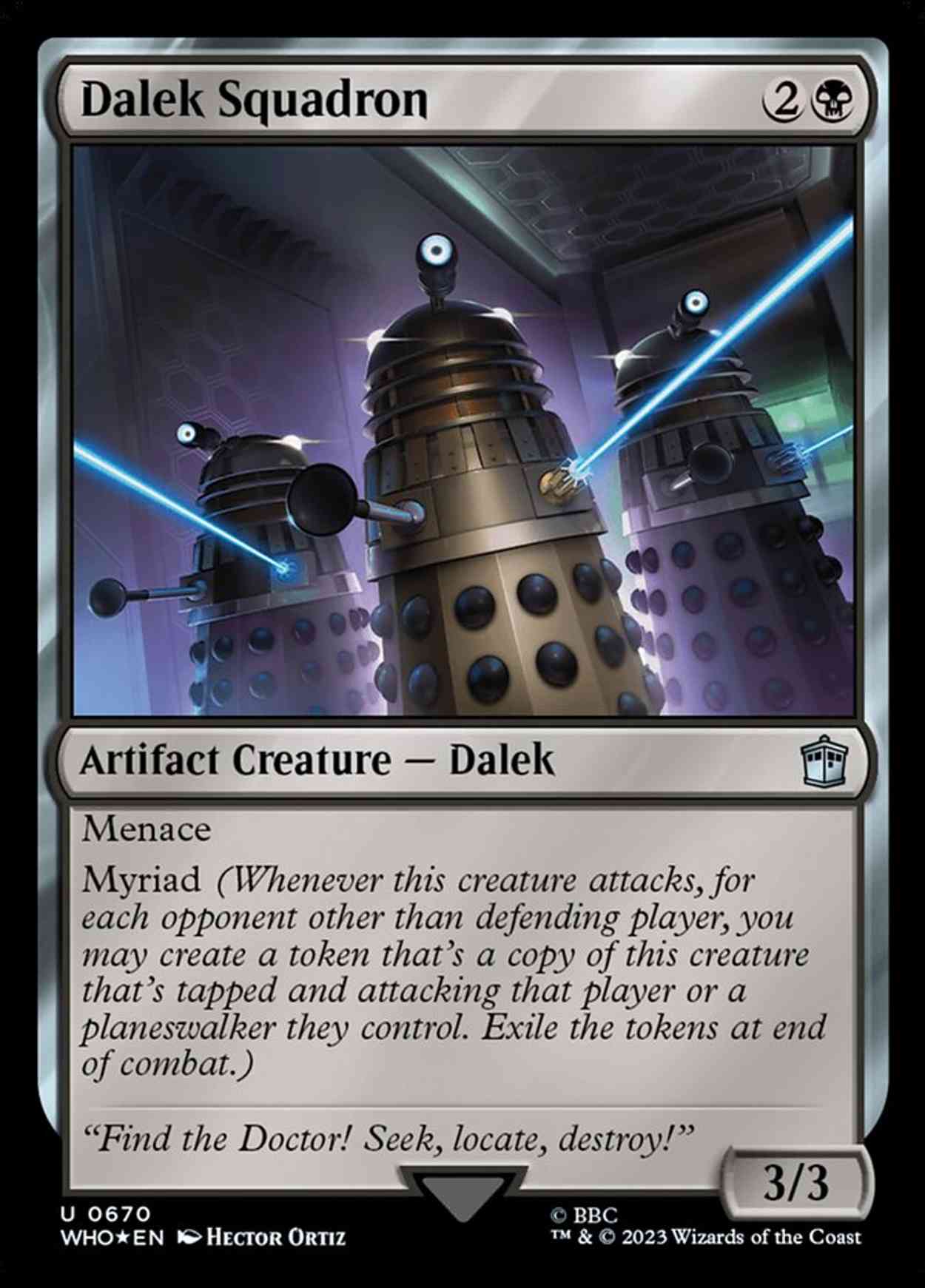 Dalek Squadron (Surge Foil) magic card front