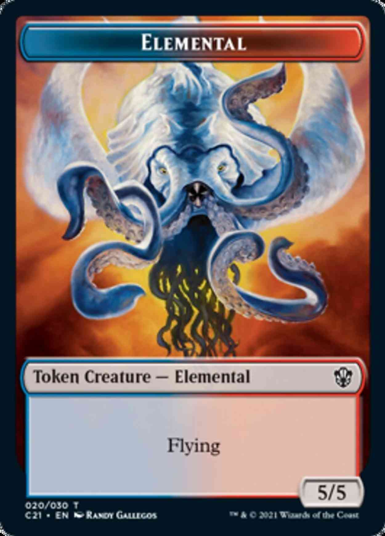 Elemental (20) // Copy Double-sided Token magic card front
