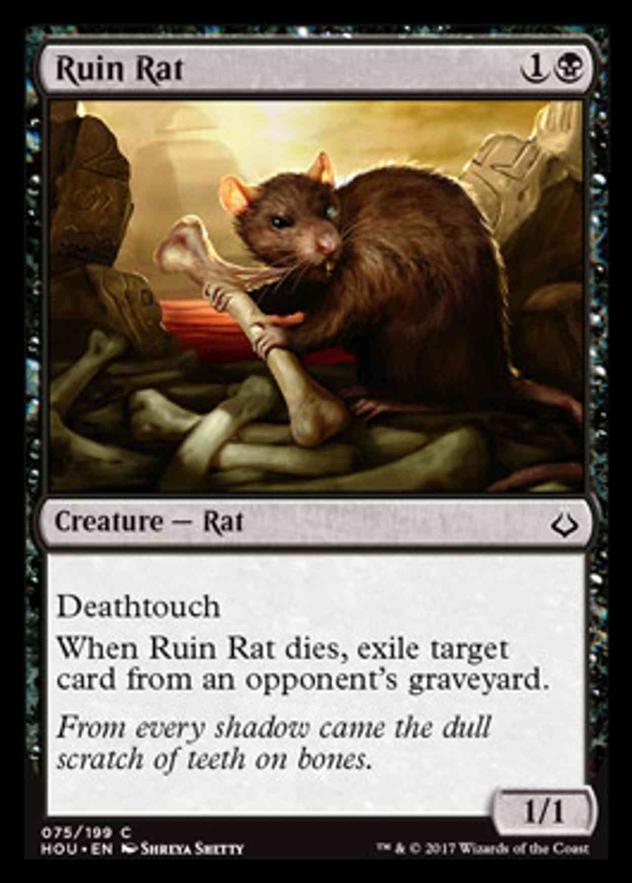 Ruin Rat magic card front