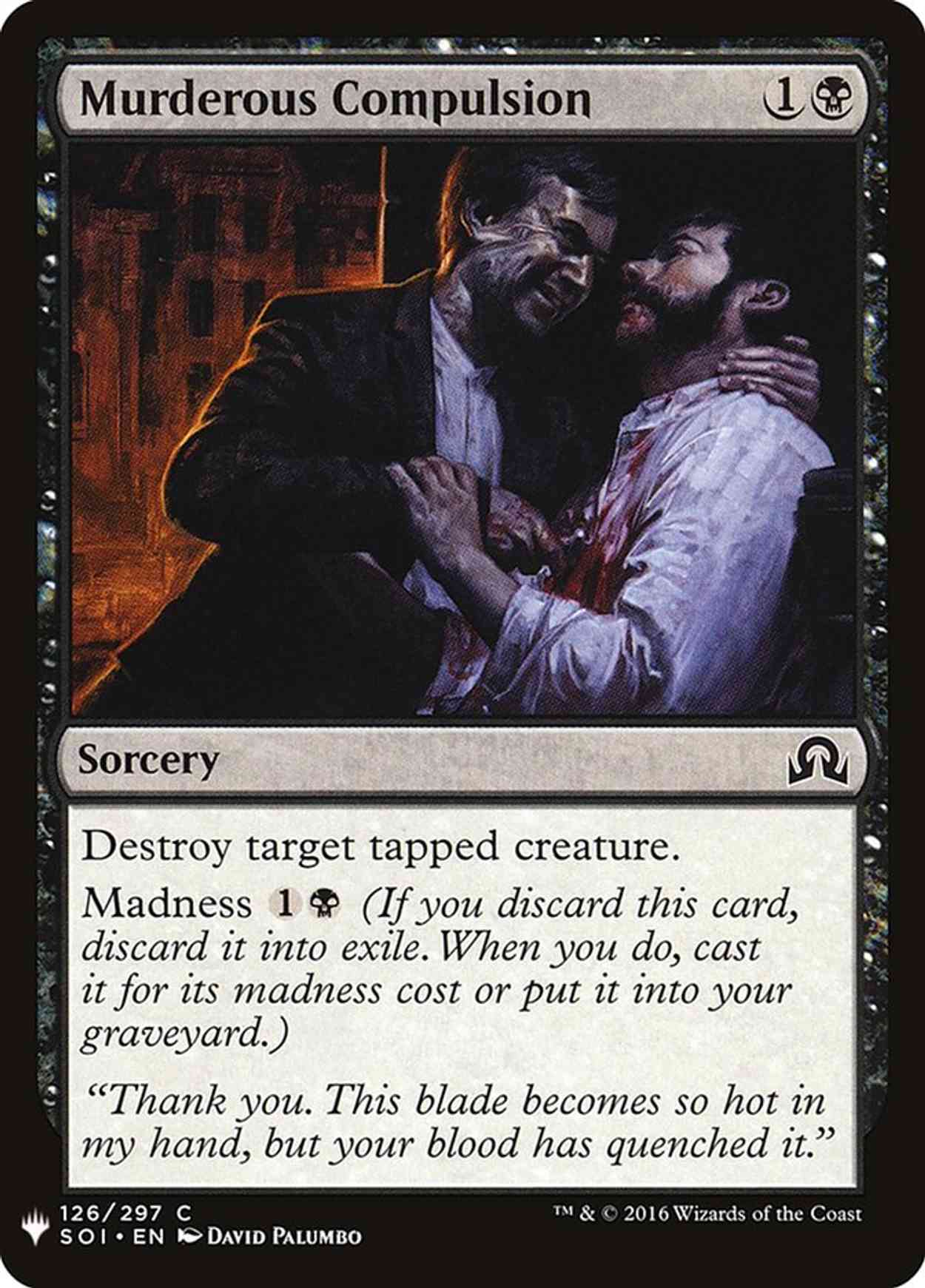 Murderous Compulsion magic card front