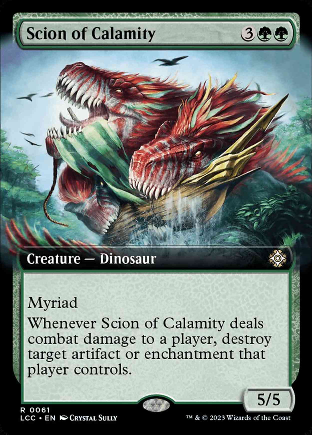 Scion of Calamity (Extended Art) magic card front