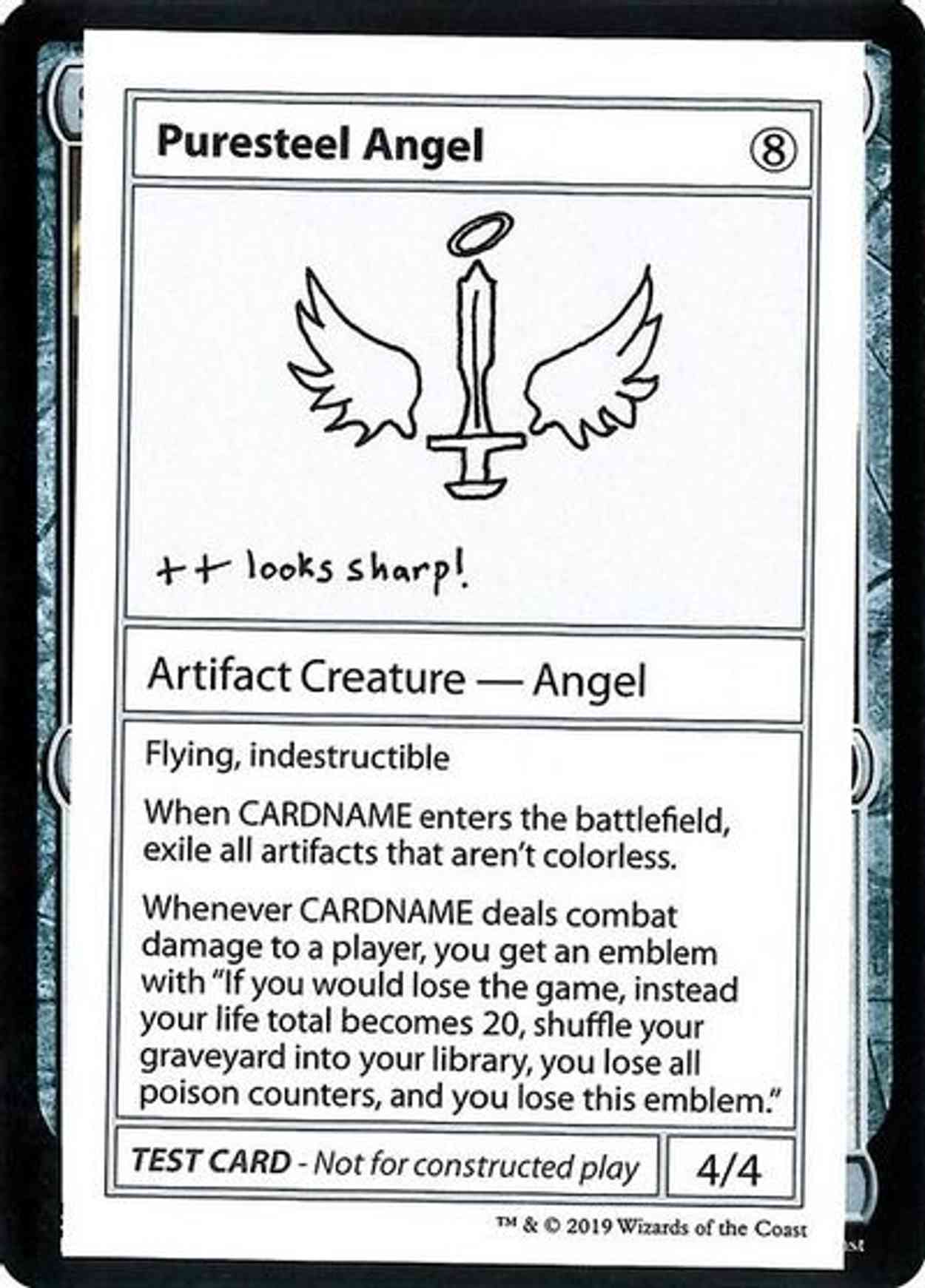 Puresteel Angel (No PW Symbol) magic card front