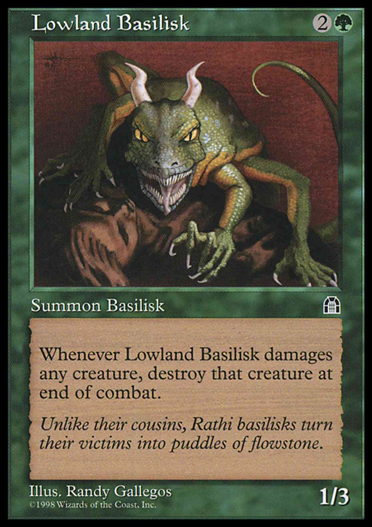 Lowland Basilisk magic card front