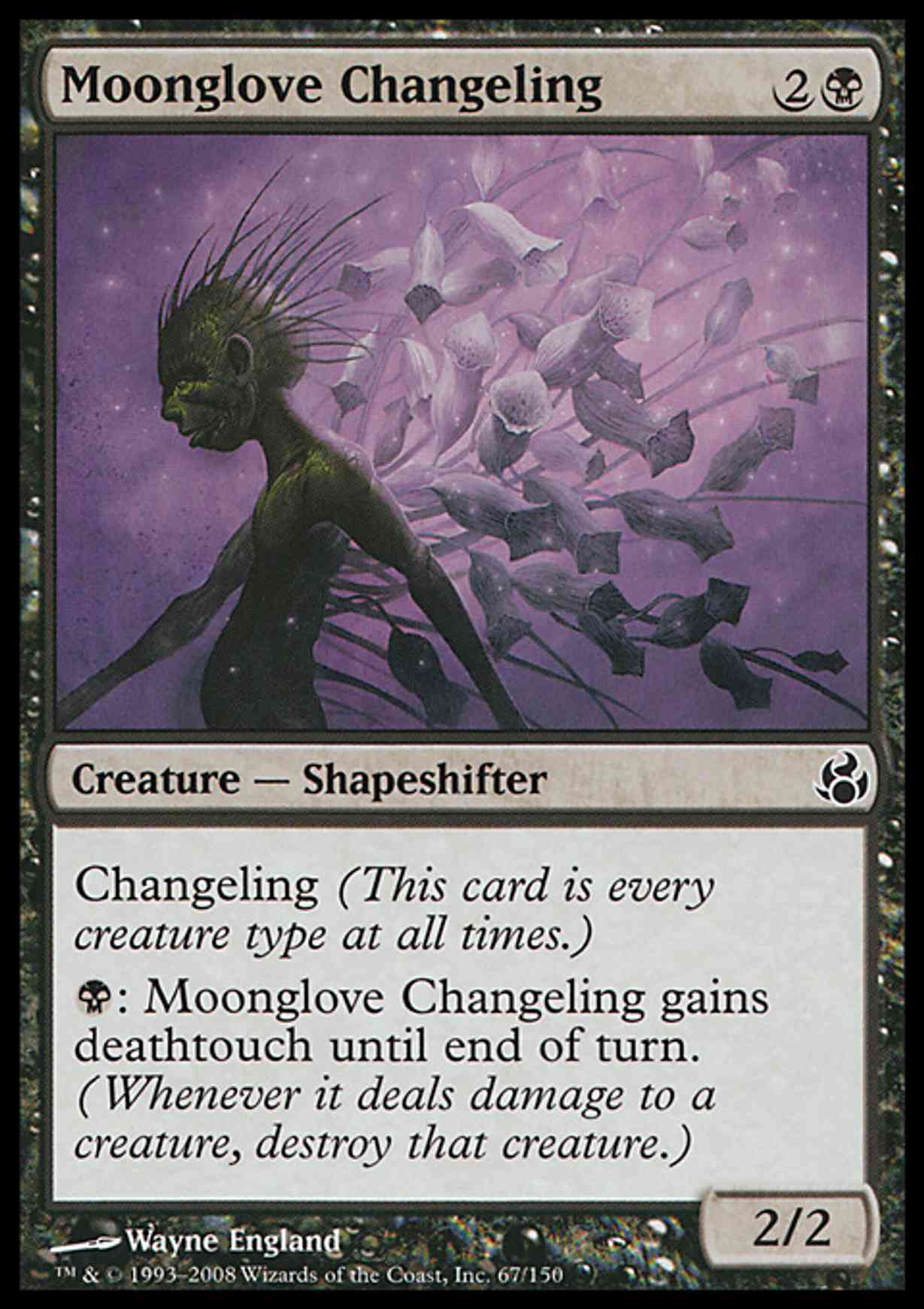 Moonglove Changeling magic card front