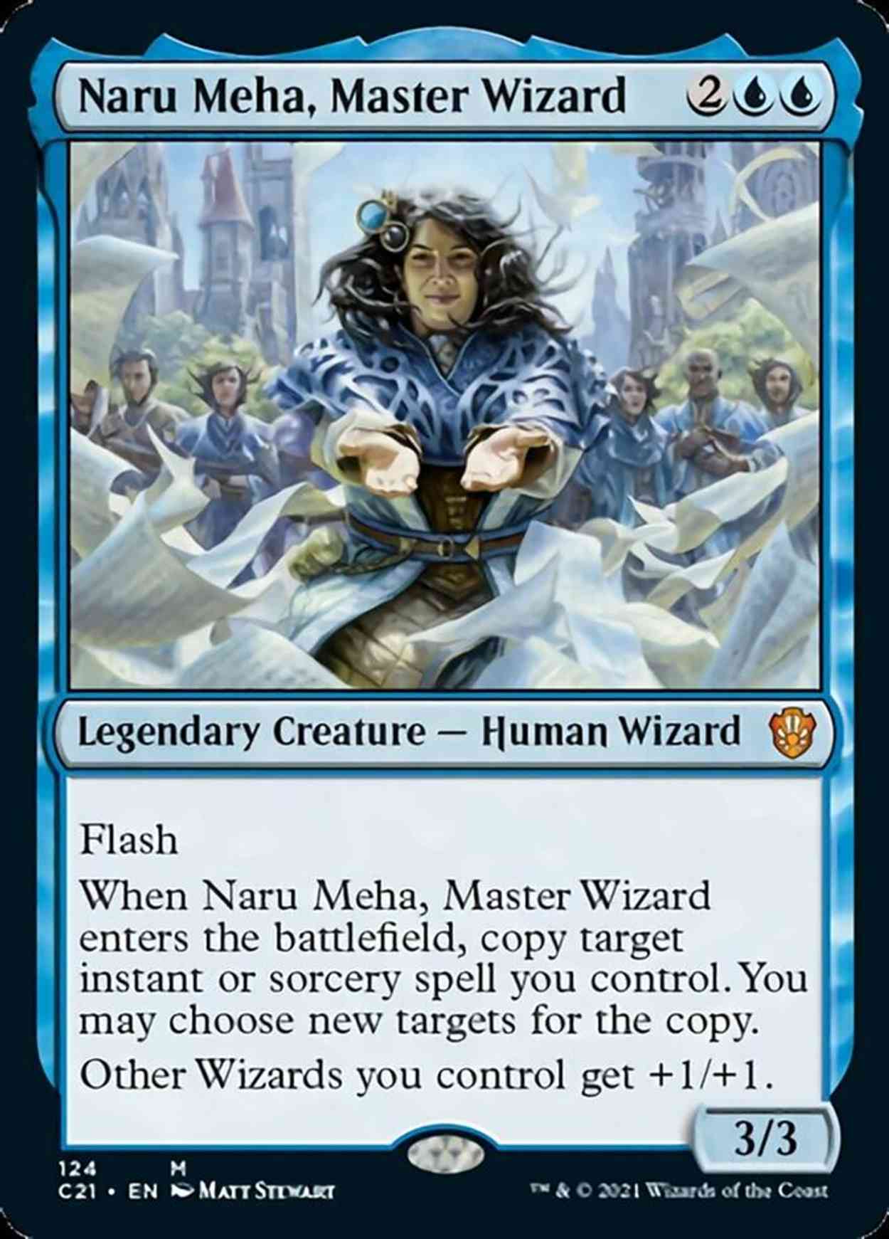 Naru Meha, Master Wizard magic card front