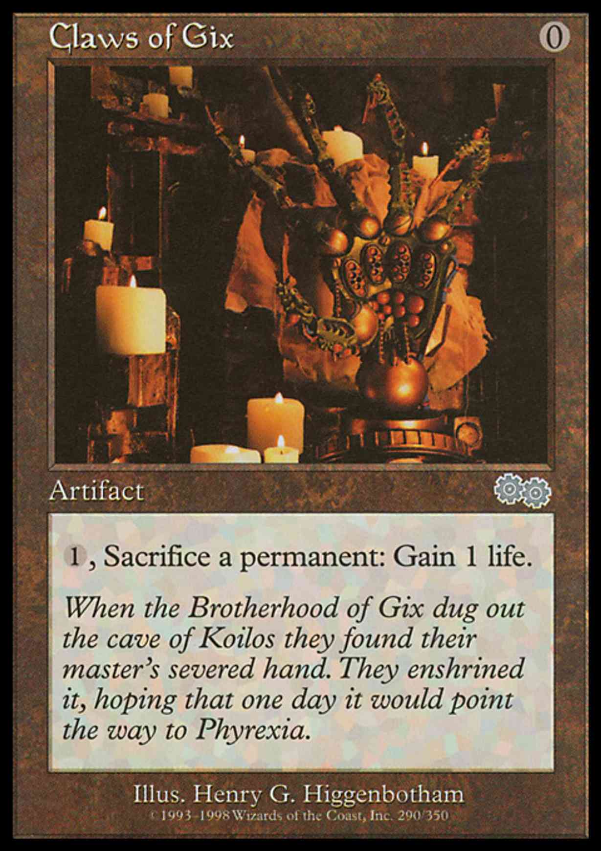 Claws of Gix Price from mtg Urza's Saga