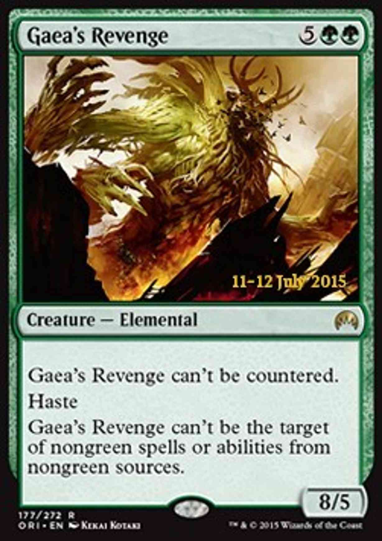 Gaea's Revenge magic card front