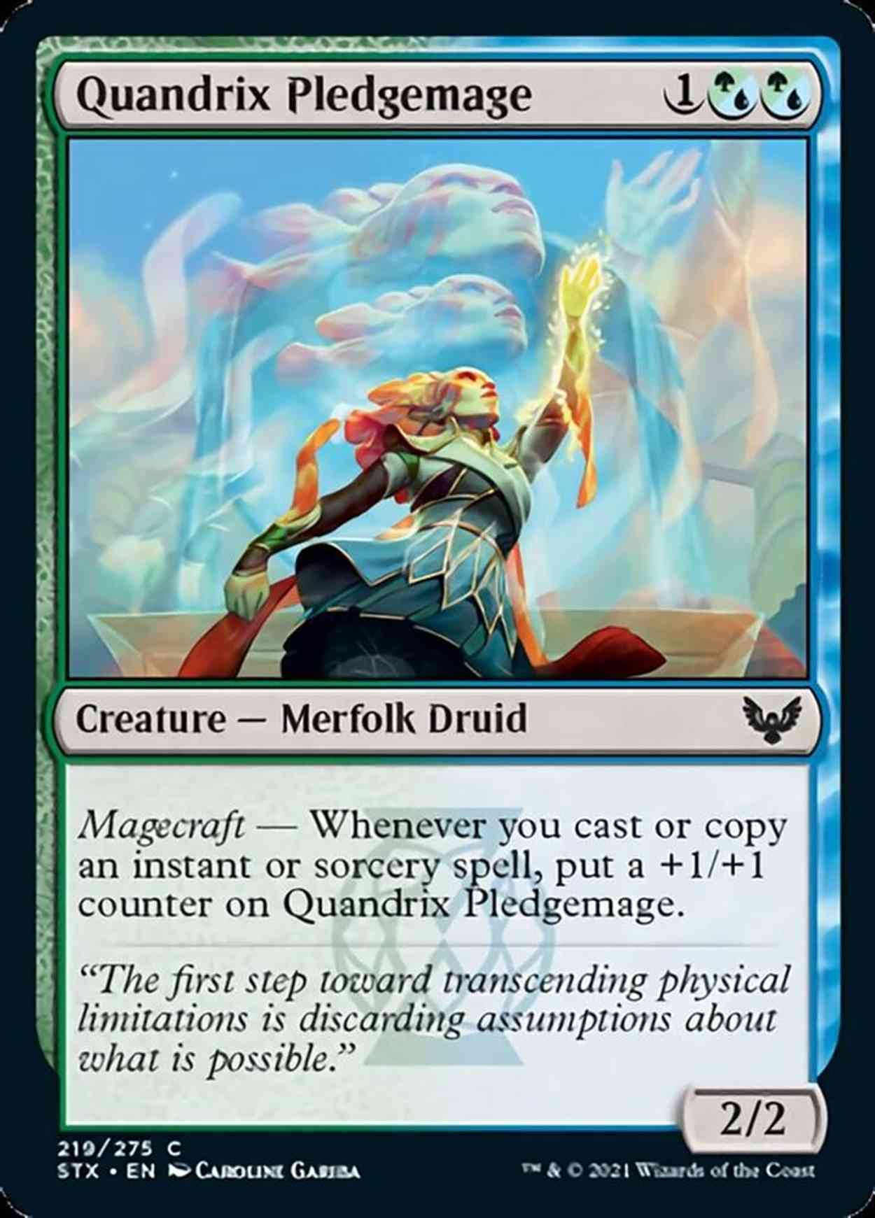 Quandrix Pledgemage magic card front