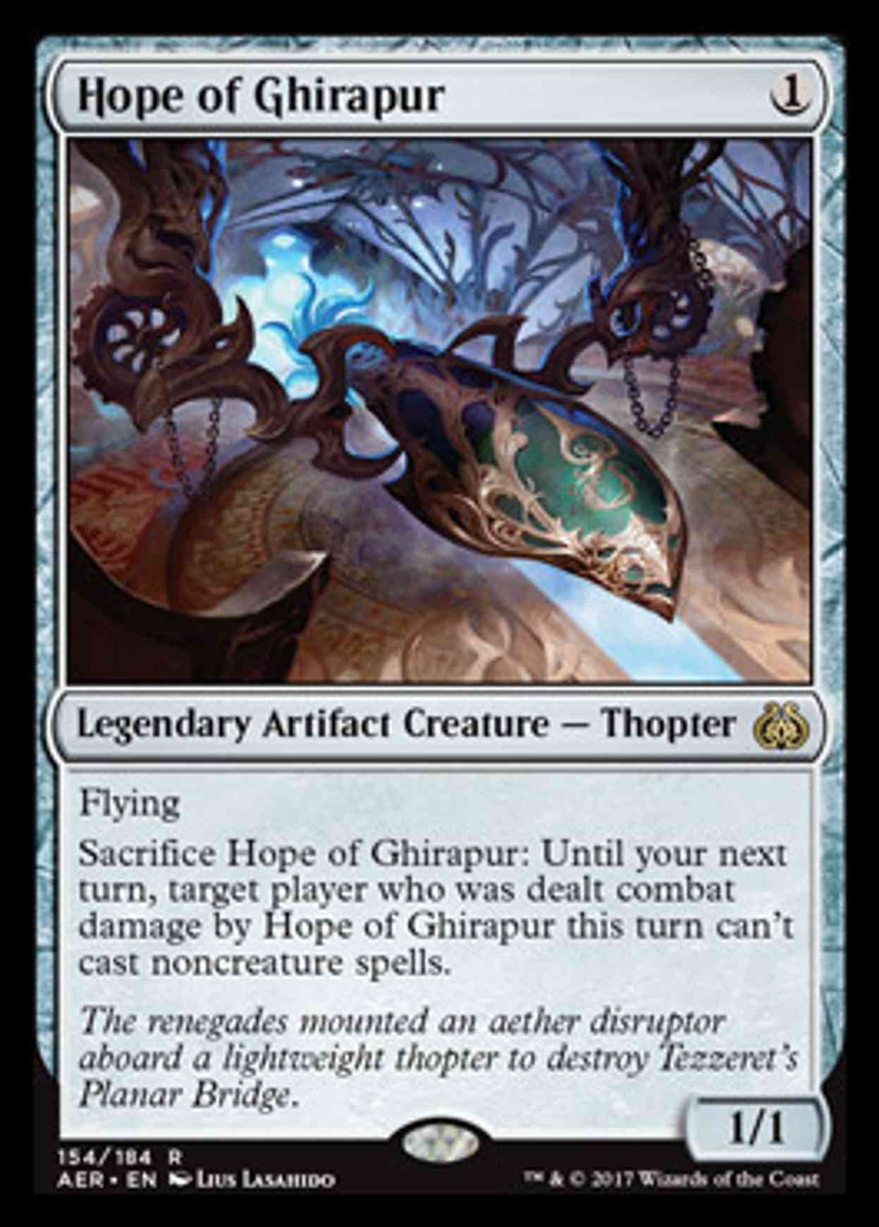 Hope of Ghirapur magic card front