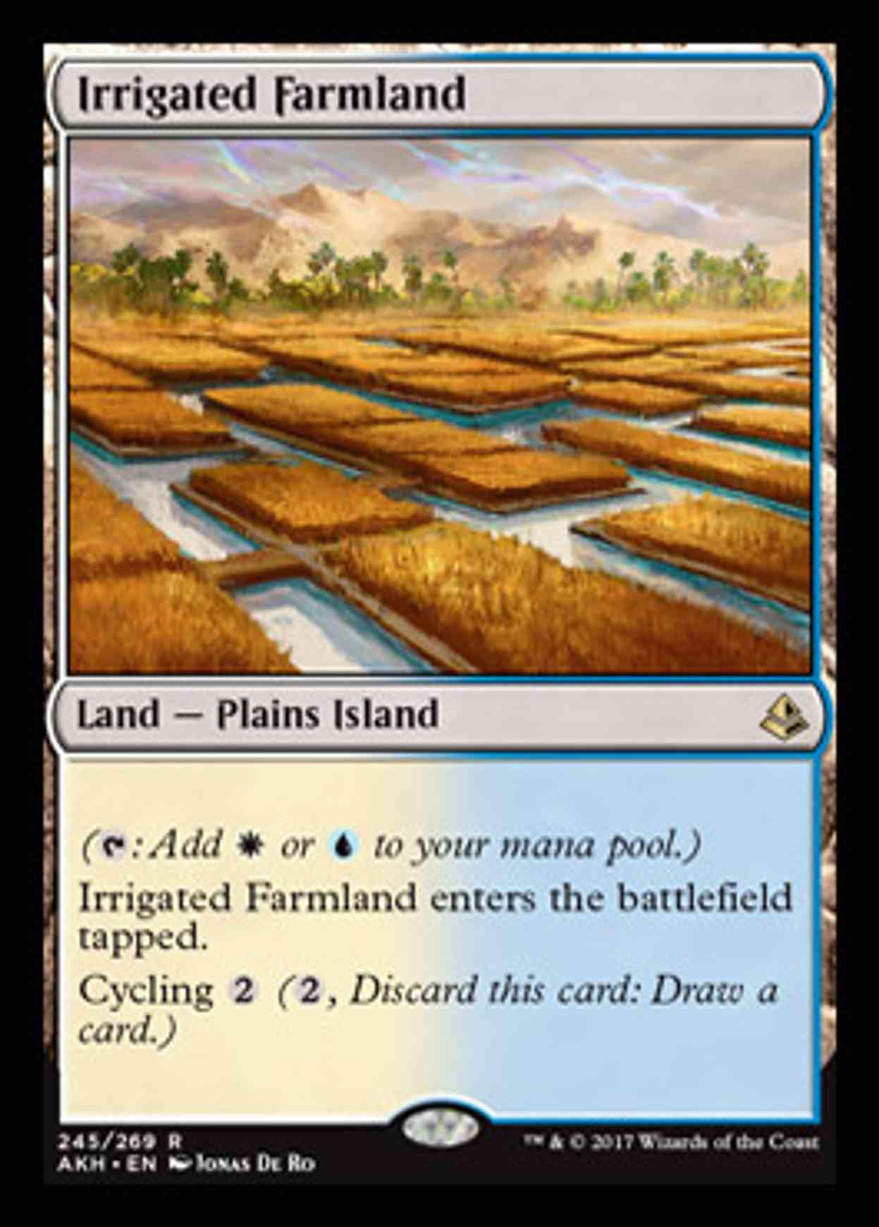 Irrigated Farmland magic card front