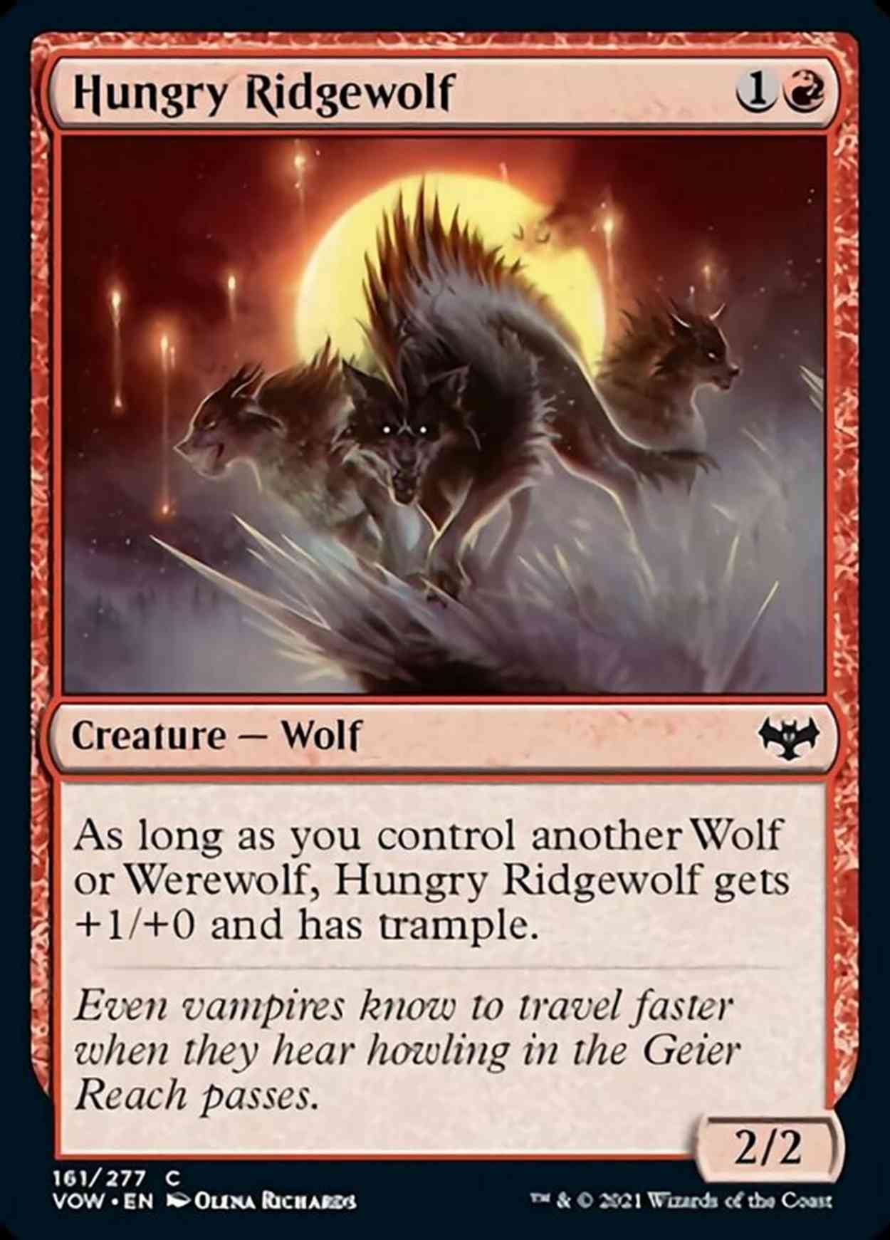 Hungry Ridgewolf magic card front