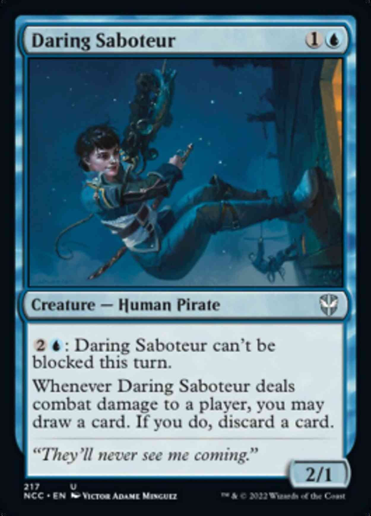 Daring Saboteur magic card front