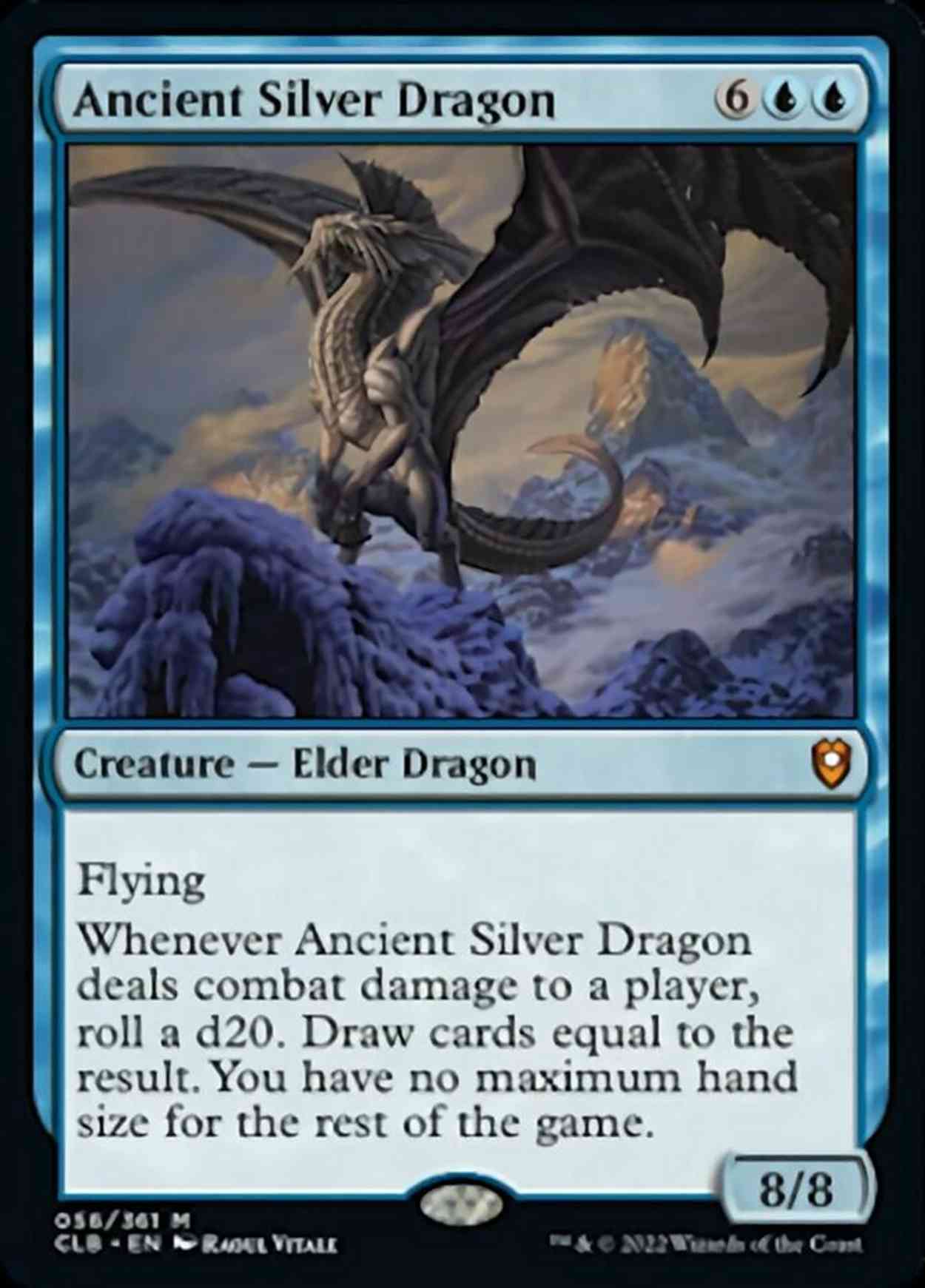 Ancient Silver Dragon magic card front