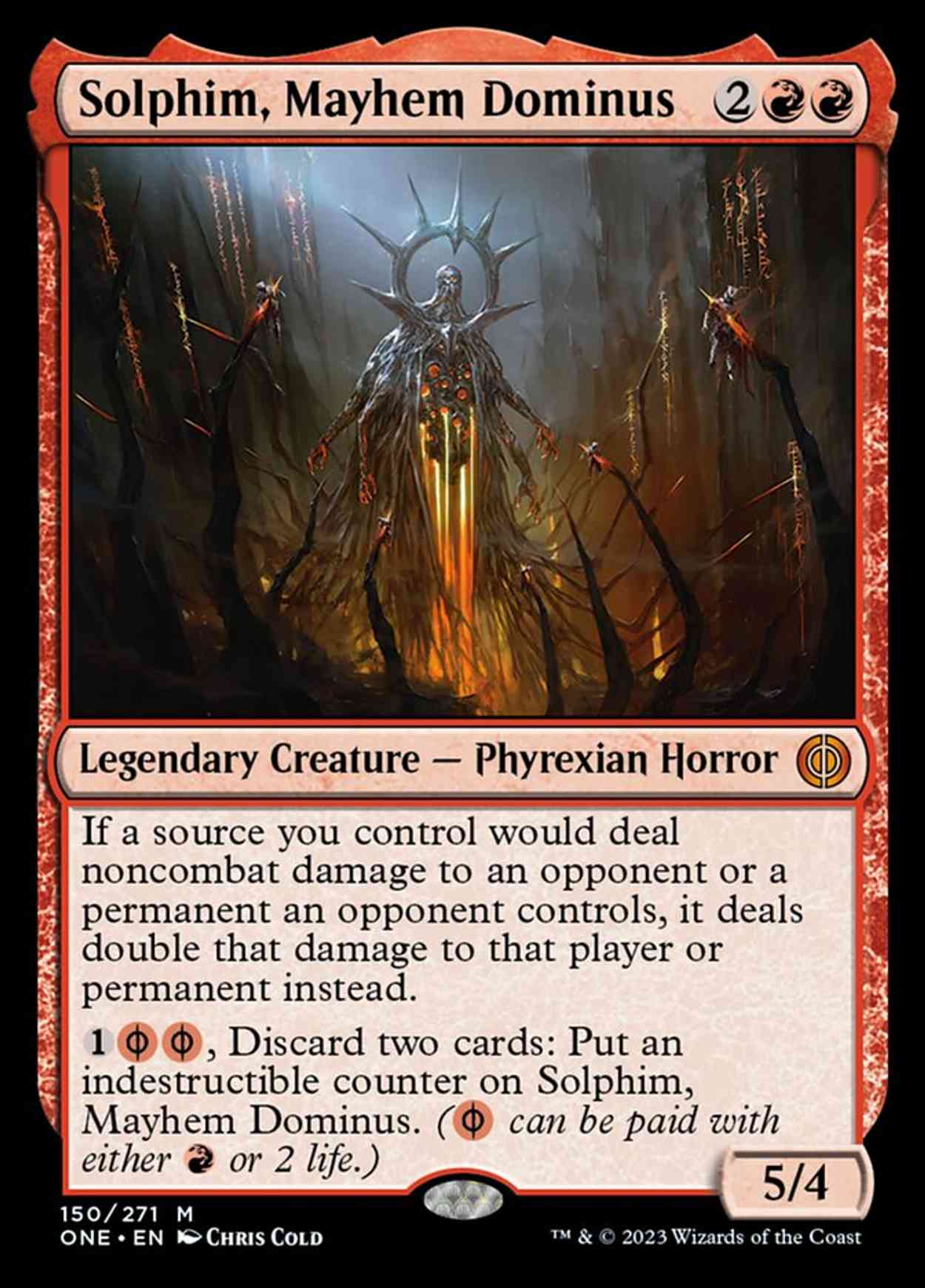 Solphim, Mayhem Dominus magic card front