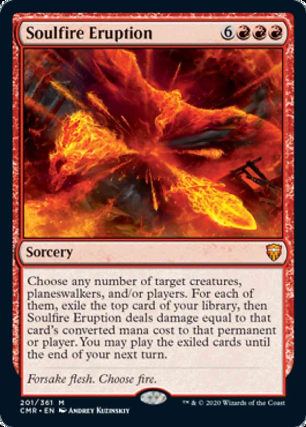 Soulfire Eruption magic card front