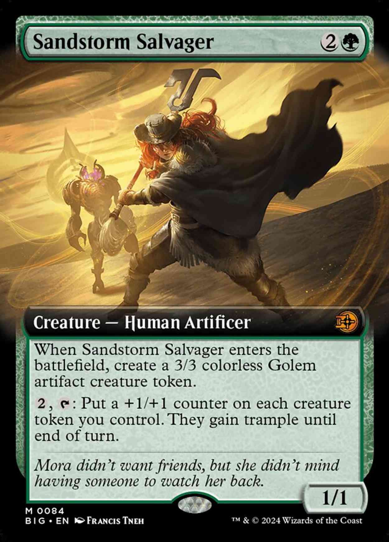 Sandstorm Salvager (Extended Art) magic card front