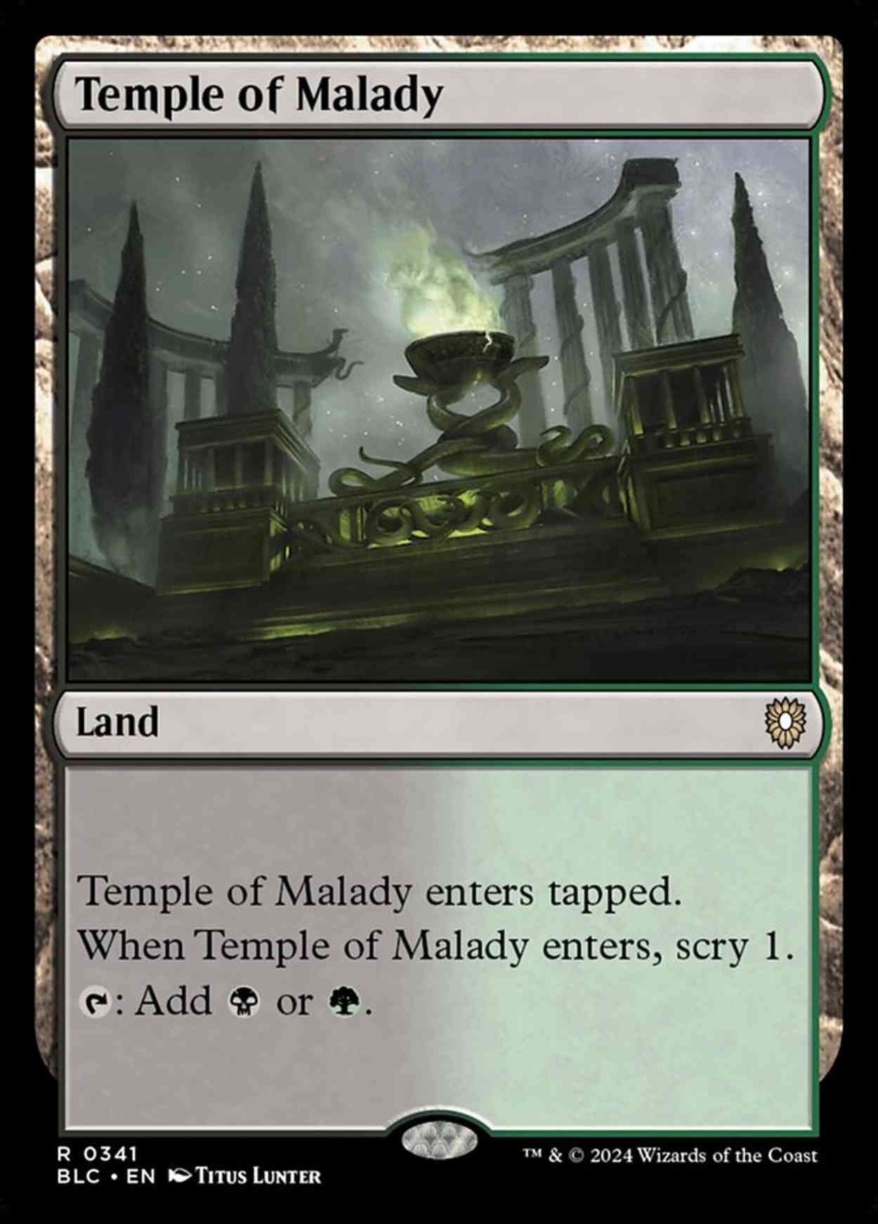 Temple of Malady magic card front