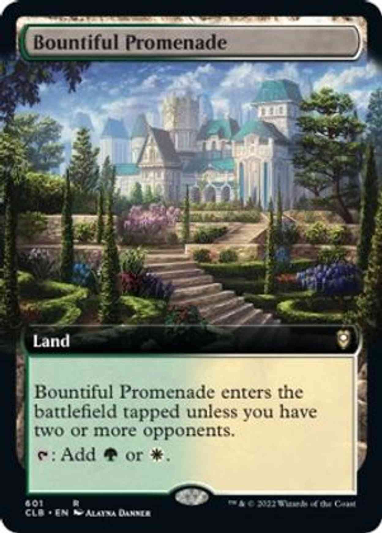 Bountiful Promenade (Extended Art) magic card front