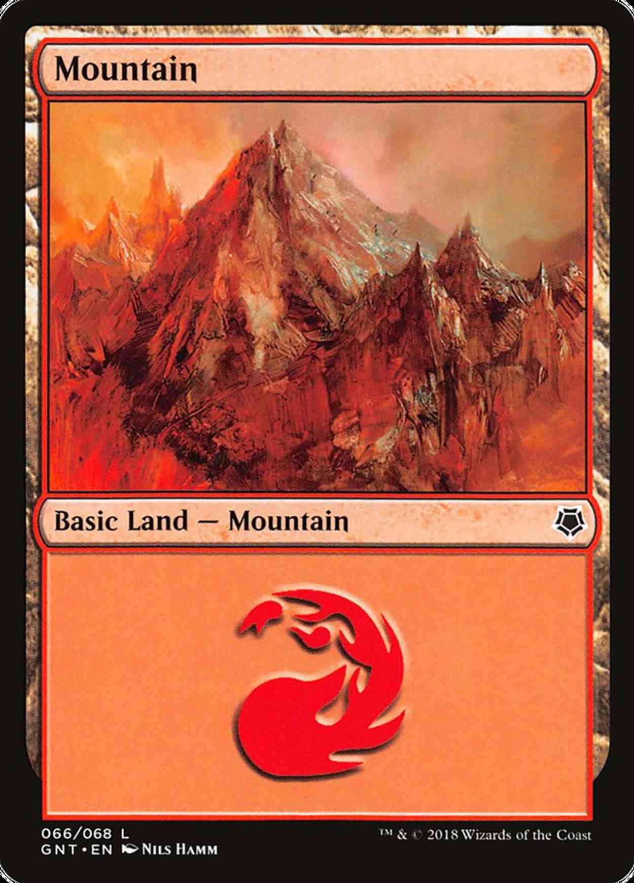 Mountain (66) magic card front