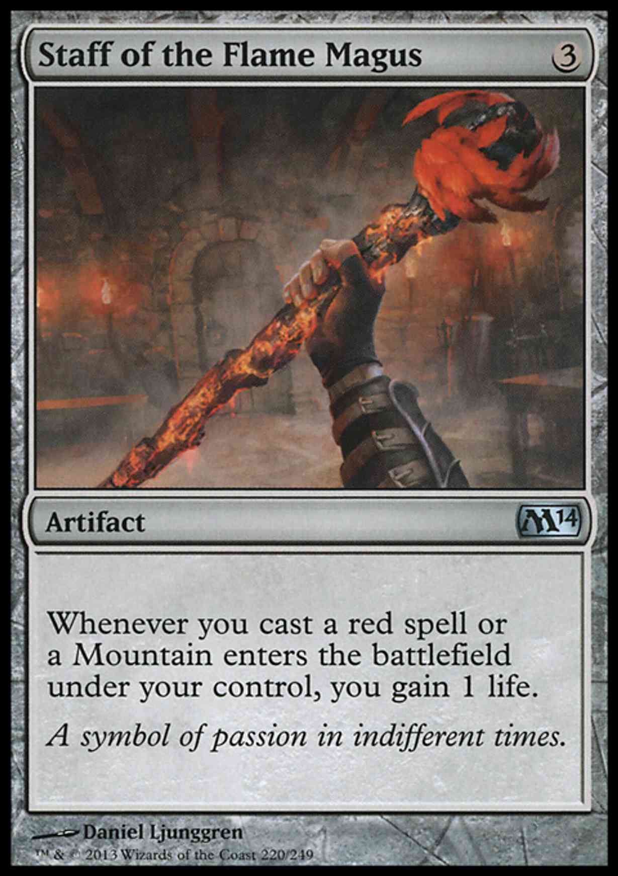 Staff of the Flame Magus magic card front