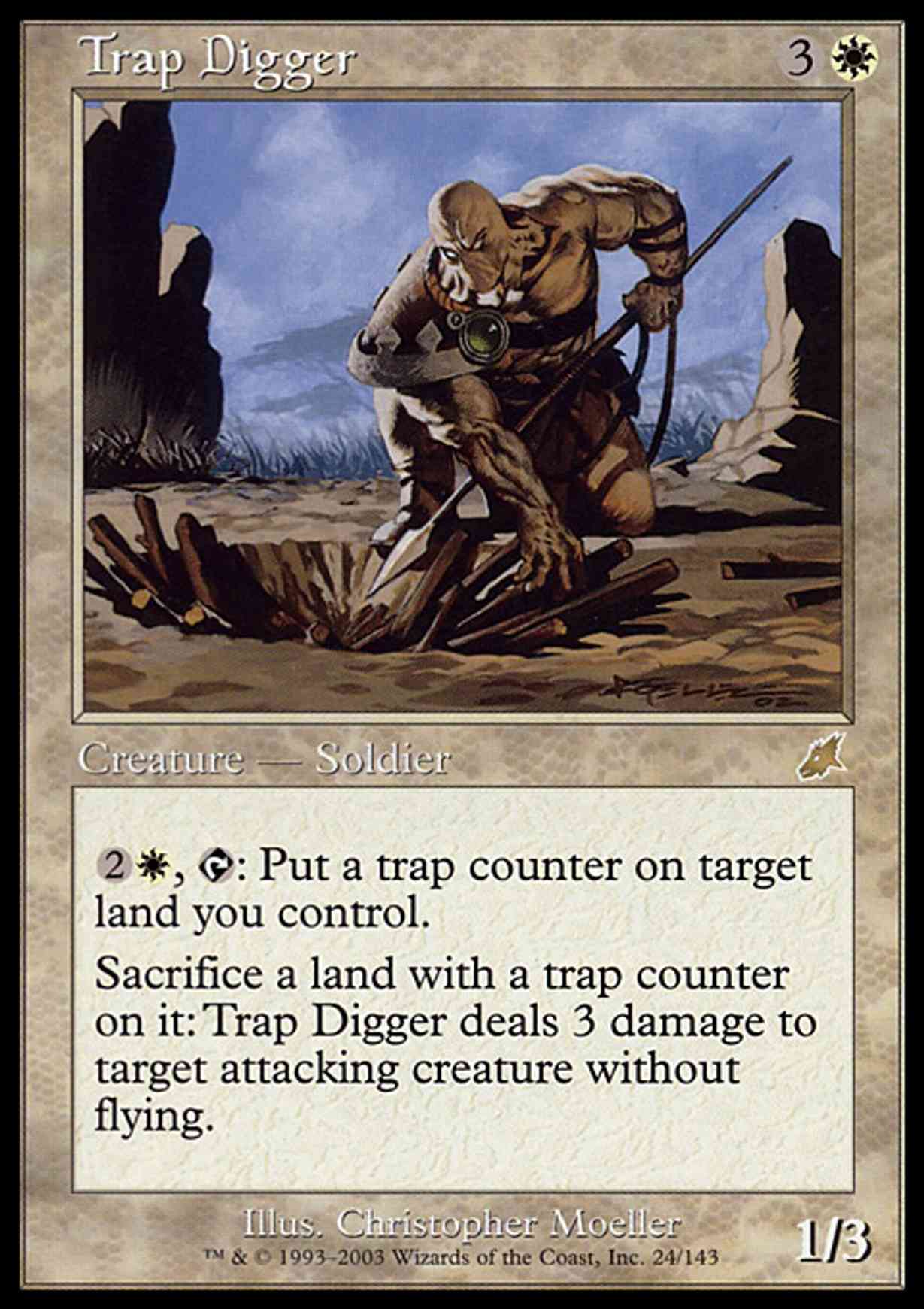 Trap Digger magic card front