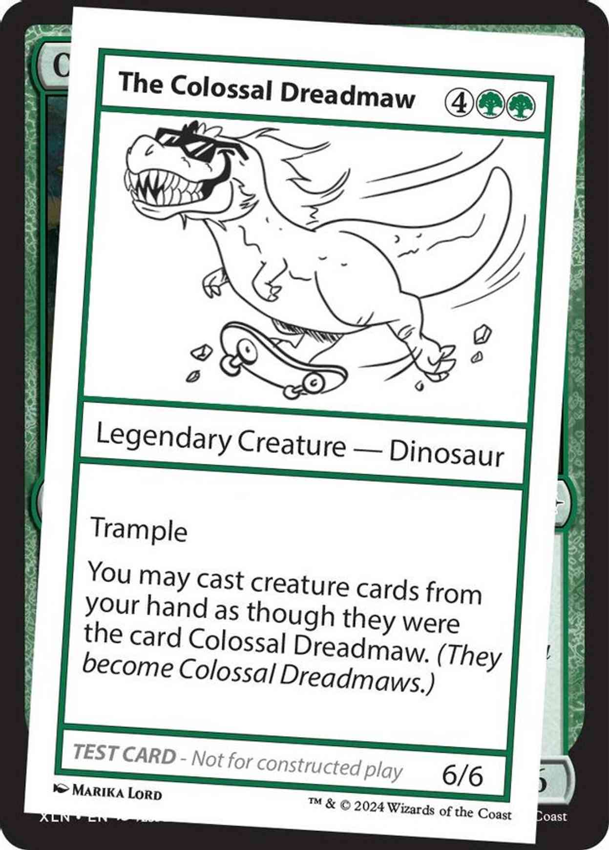 The Colossal Dreadmaw magic card front