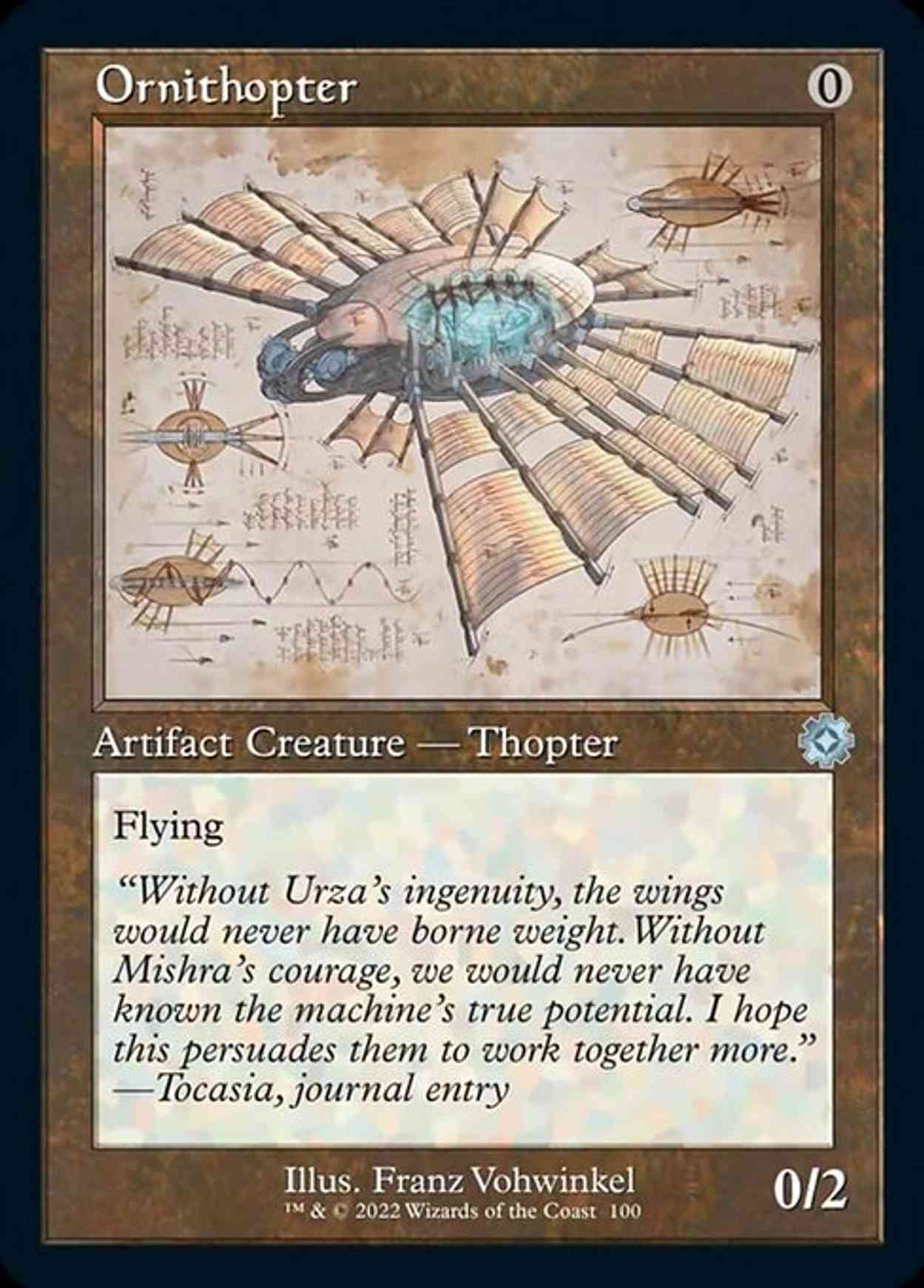Ornithopter (Schematic) magic card front