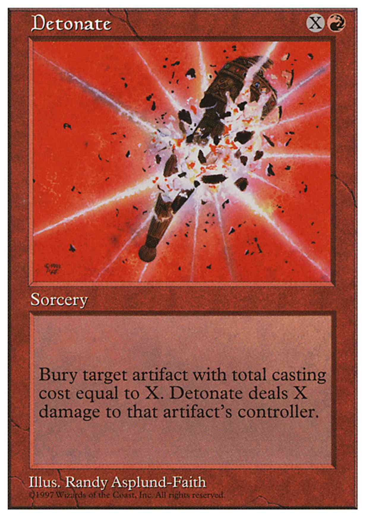 Detonate magic card front