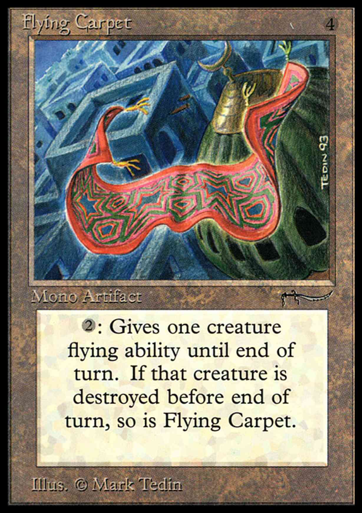 Flying Carpet magic card front