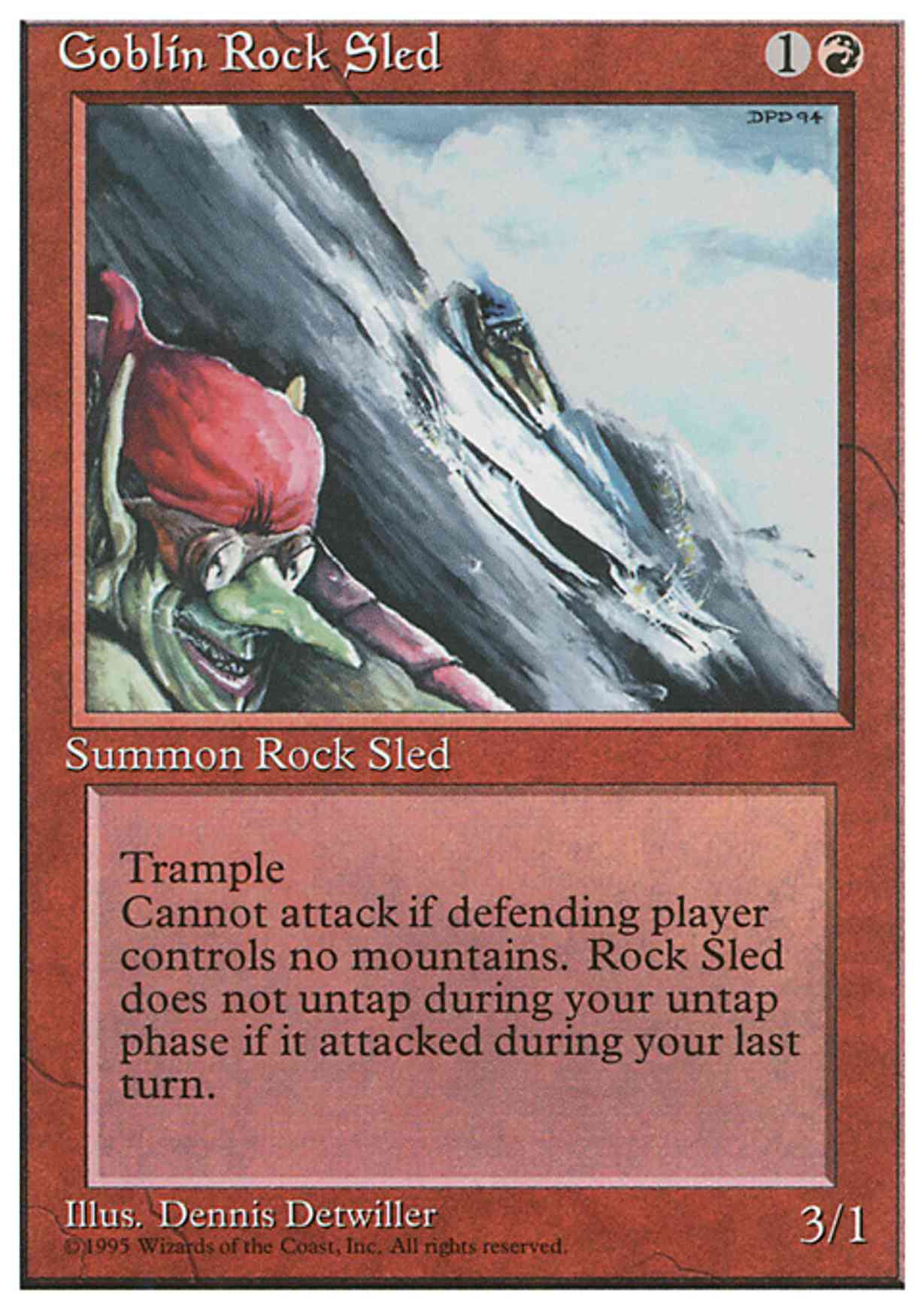 Goblin Rock Sled magic card front