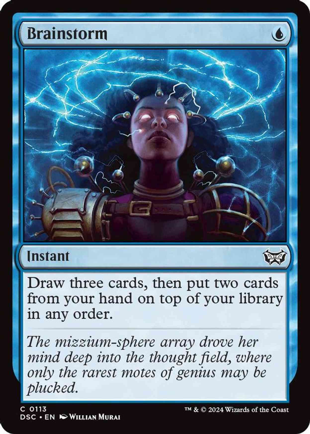 Brainstorm magic card front