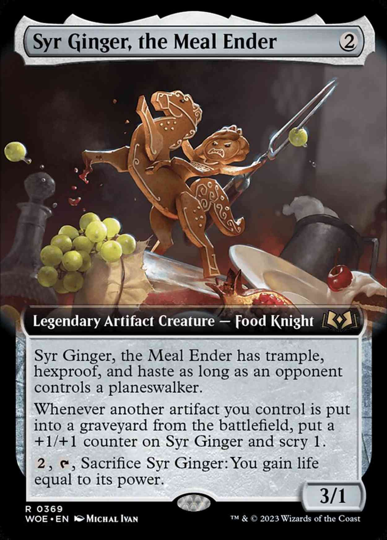 Syr Ginger, the Meal Ender (Extended Art) magic card front